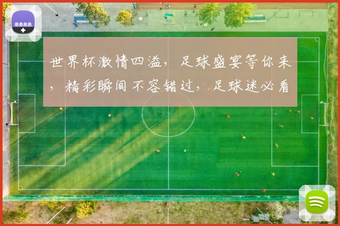 世界杯激情四溢，足球盛宴等你来，精彩瞬间不容错过，足球迷必看